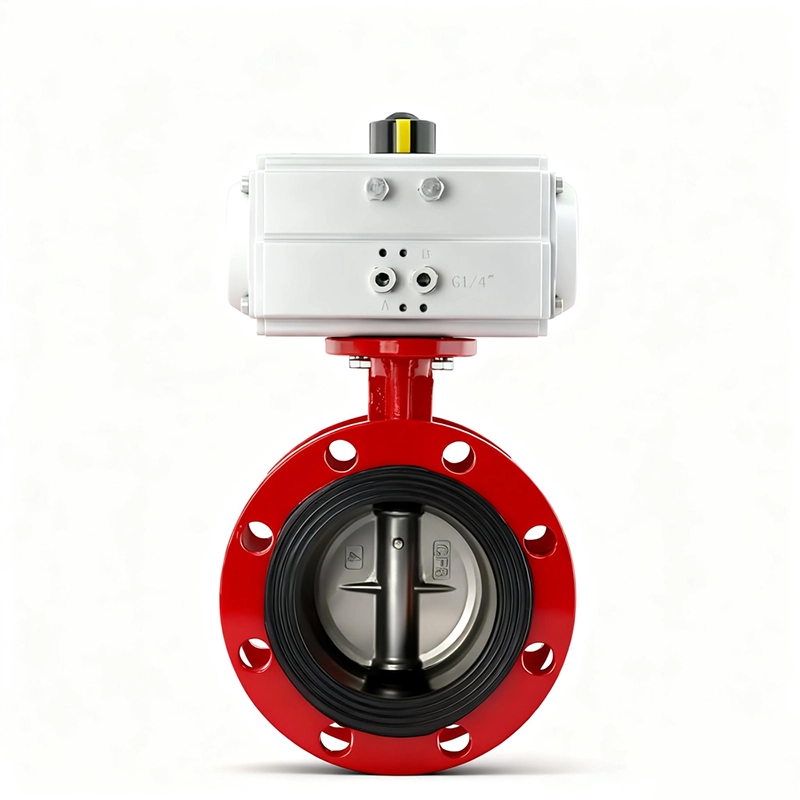 Pneumatic Actuated Butterfly Valve Soft Seated Pneumatic Actuated Butterfly Valve